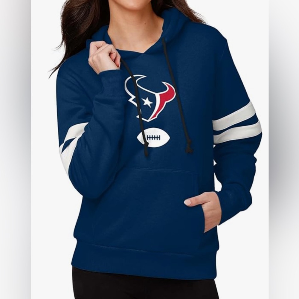 Houston Texans FOCO NFL apparel football Hoodie Pullover women’s‎ blue size XL